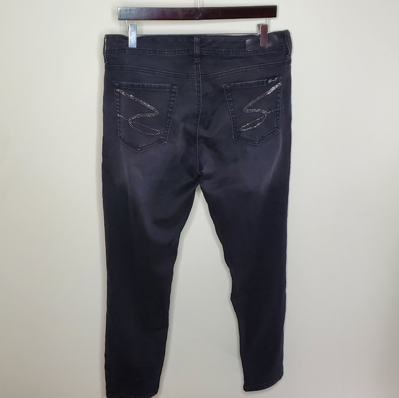 Seven7 Skinny Jeans Rhinestone Pockets - Picture 2 of 4